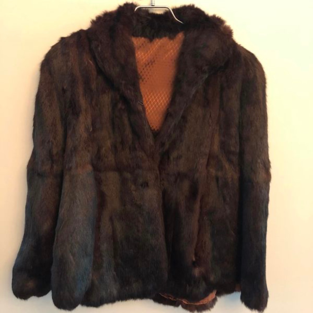 Vintage Mink Cape Fur Jacket O/S